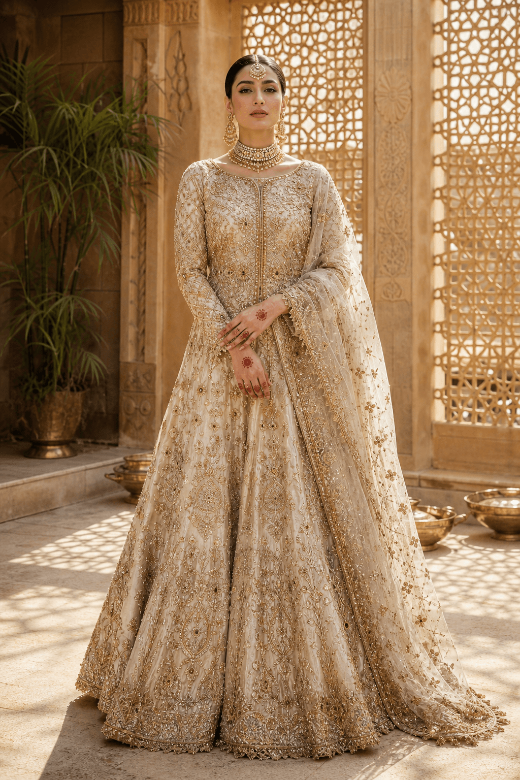 Ivory bridal, front