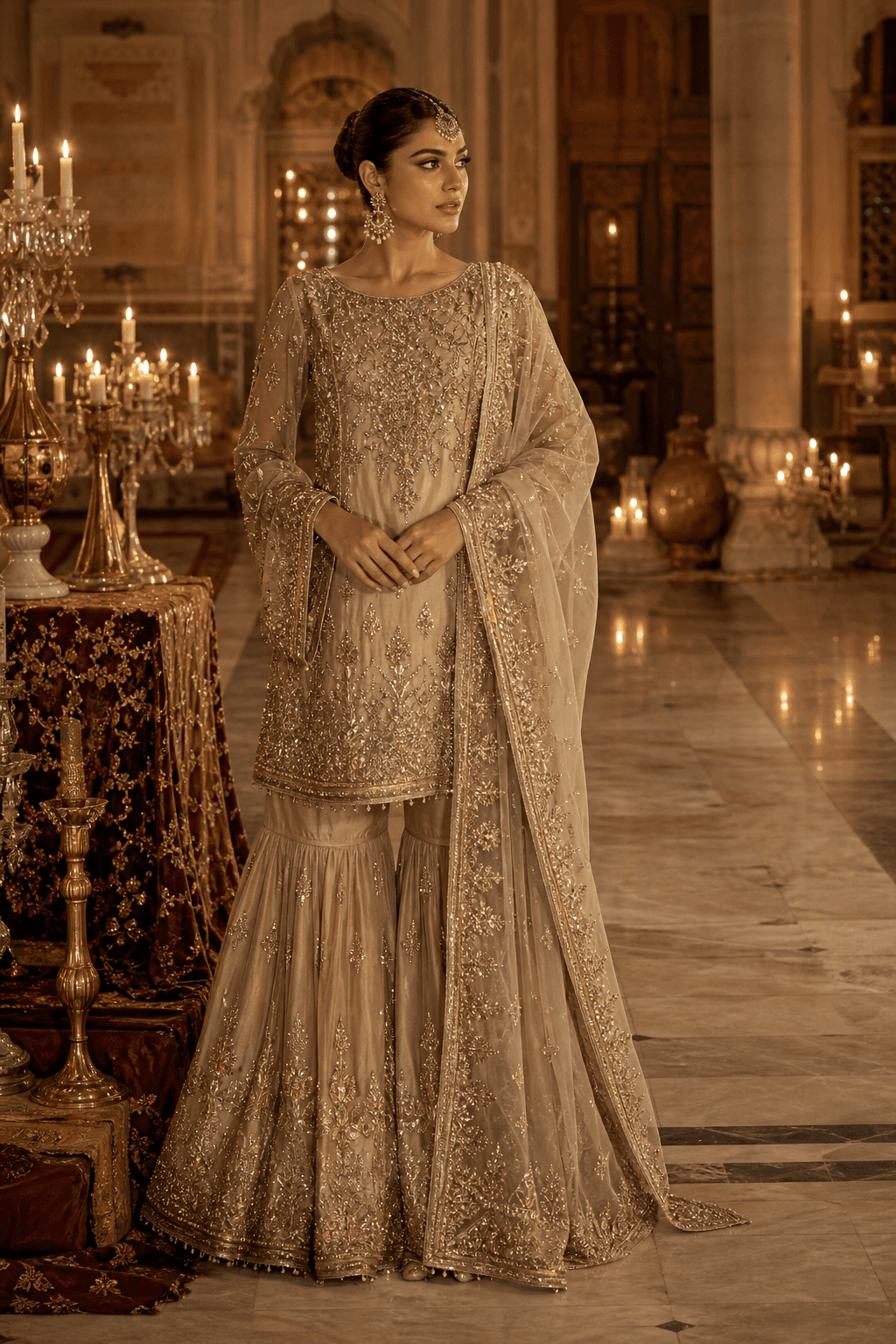 Pearl Mosque Champagne Formal