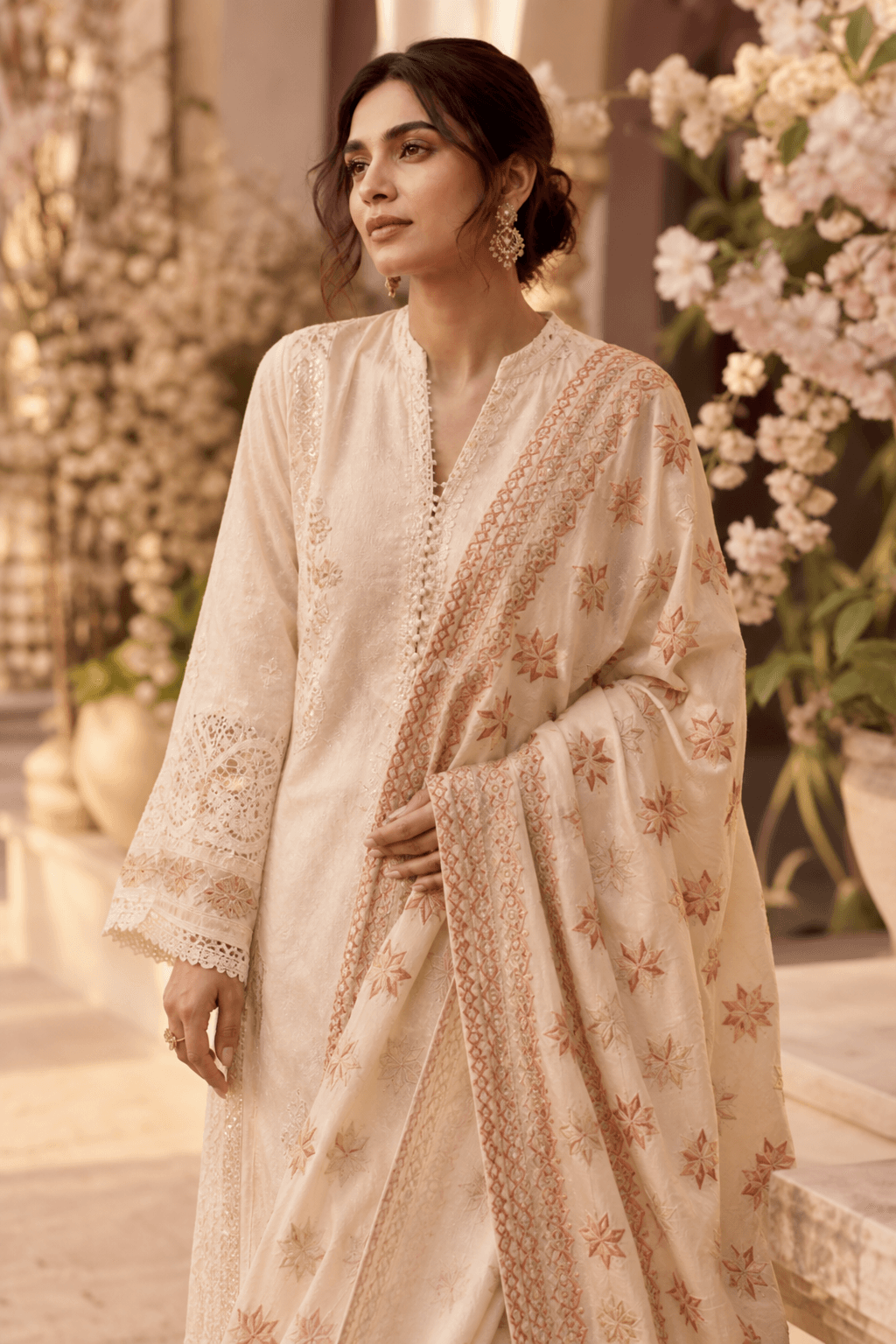 Dupattas collection by Aneela & Sons (دوپٹہ) — Odhanis and stoles in ajrak, phulkari, mukesh and sheer organza.